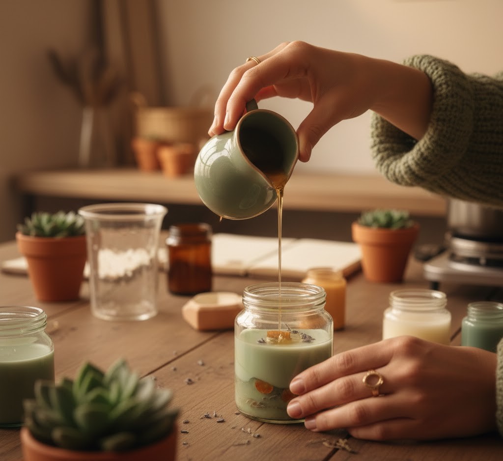 Advanced candle making techniques demonstration